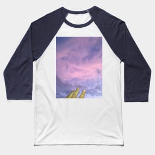 Pink Sky Eyes Baseball T-Shirt